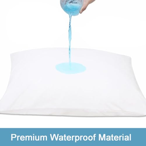RICHAIR, Pack of 2 Pillow Protectors Covers Cases, Anti Dust Mite Bed Bug Feather Mildew Proof - Image 4