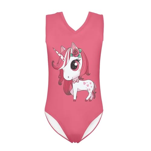 Uppodwarkid Unicorn Swimsuit for Girls 10-12 One Piece Bathing Suit for Girls with Cute Graphic Kids Sleeveless Trendy Swimmig Suits Soft Cool Beachwear Gifts for Girl Daughtor