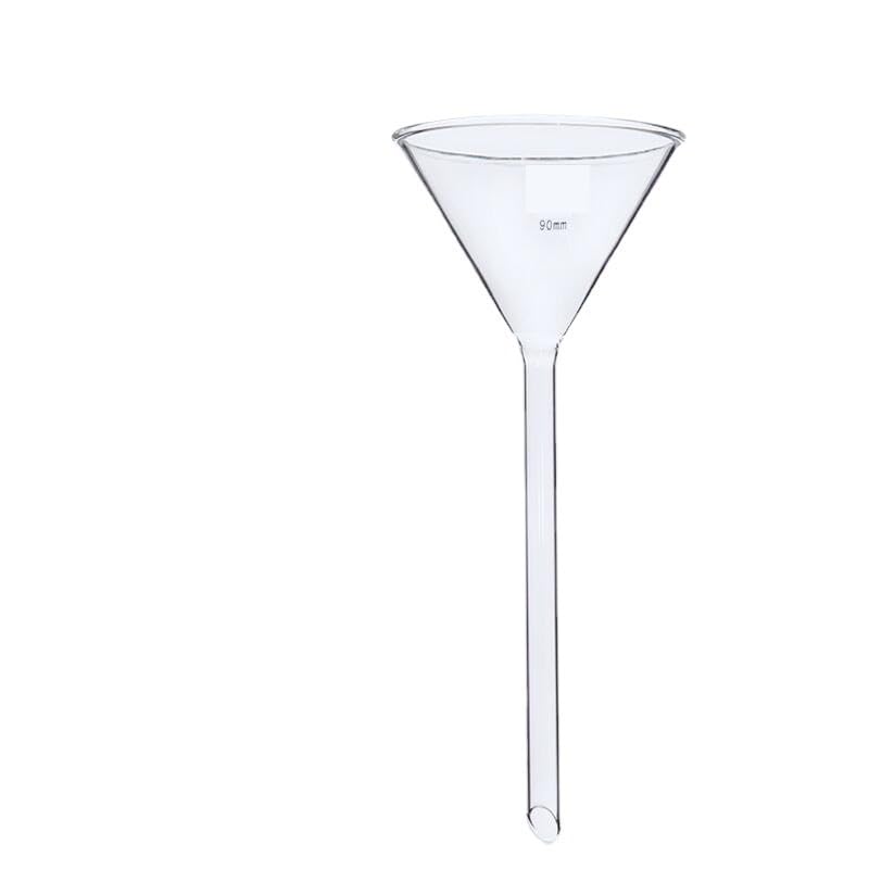 50mm to 150mm Borosilicate Glass Long Stem Triangle Funnel - Lab Educational Tool(120mm 1pc)