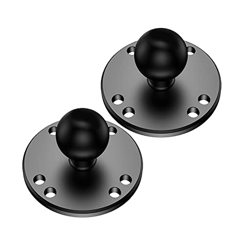 ihytoon - Soporte de 1 pulgada para cabeza de bola de coche/motocicleta/soporte de navegación conector base cabeza de bola (R5)*2