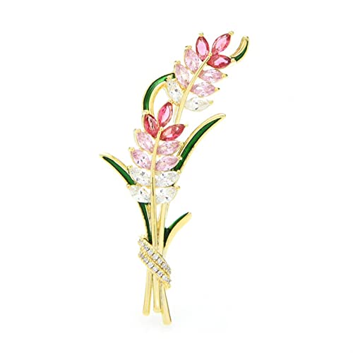 Broche en forme de blé design élégant accessoires de mode haut de gamme