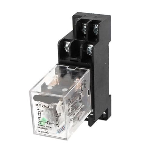 Relais de puissance MY2NJ anti coupure pour stabiliser le circuit DC24V sur rail DIN 35mm