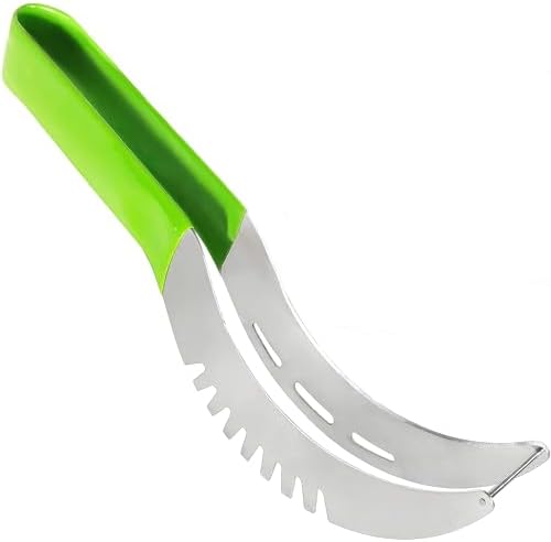 Stainless Watermelon Slicer Cutter Tool – Easy Slicer Watermelon and Pineapple Cutter Slicer Stainless Steel Vegetable Cutter – Cutters for Fruit Cut Outs Unique Kitchen Gadgets Watermelon Knife