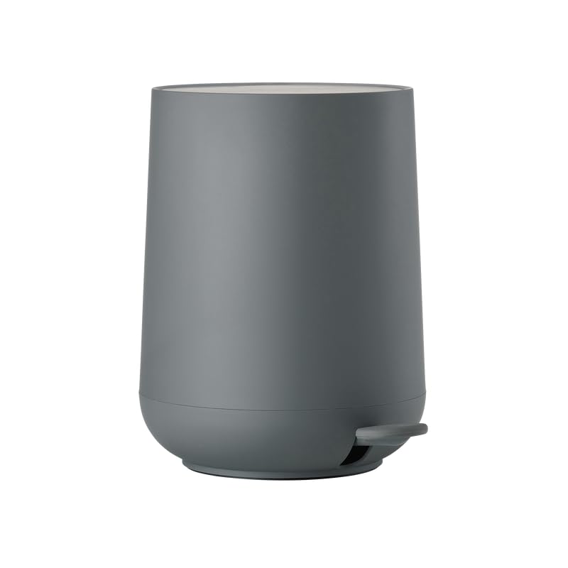 Cubo de basura para baño Zone Denmark Nova de pedal gris oscuro con capacidad de 3,2 litros
