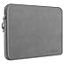 Alfheim Laptop Sleeve Case 14 inch, Waterproof Shock Resistant Fashion Lightweight PU Leather Bag Case for Notebook Tablet iPad（Grey）
