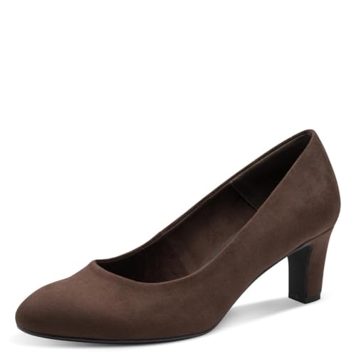 Tamaris Damen Pumps mit Blockabsatz, braun, 38 EU