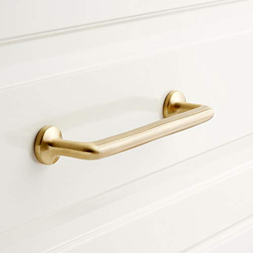 Signature Hardware 461738 Belfast 4 Inch Handle Cabinet Pull - Satin Brass