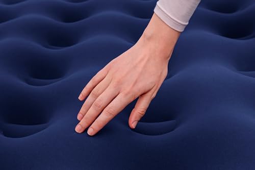 Bestway Single-Luftbett mit integrierter Fußpumpe 188 x 99 x 28 cm, Dunkelblau