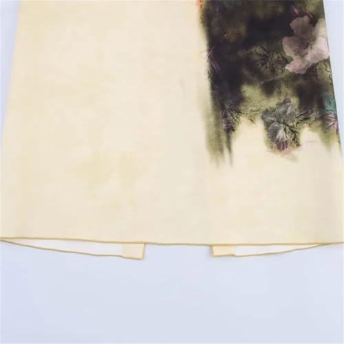 Women's Solid Color Casual Tie-Dye Printed Straight Bohemian Midi Skirt4