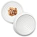 CatGuru Cat Bowls, Whisker Friendly Food Bowl for Indoor Cats, Reliefs Whisker Fatigue, Wide Kitten Dish, Non Slip Pet Dishes, Shallow Pet Plates (Marshmallow, (Pack of 2))