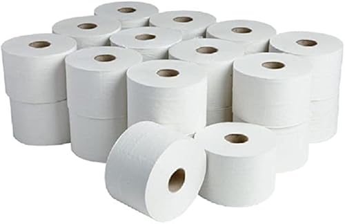 24 Micro Mini Toilet Roll 2 Ply 100M Pure Paper Micro Twin Jumbo Style Soft White Hi-Grade not Recycled Super Maxx®