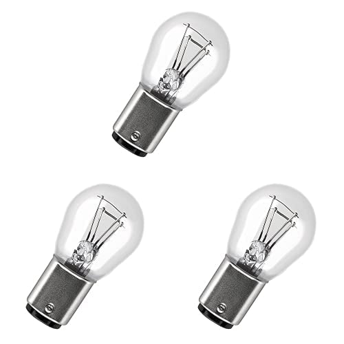 12V, coppia OSRAM Original 12V P21/5W lampada ausiliaria alogena 7528-02B in Blister doppio, Pacco da 3