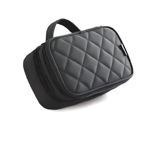 Image of Fabskin Makeup Pouch Bag Organiser | Large Cosmetic Vanity Bag for Women Pouch Bag for Women | Makeup Bag for Travel, Cosmetic Pouch, Makeup Organizer Perfectly Fit in Any Suitcase Or Big Bag - Black