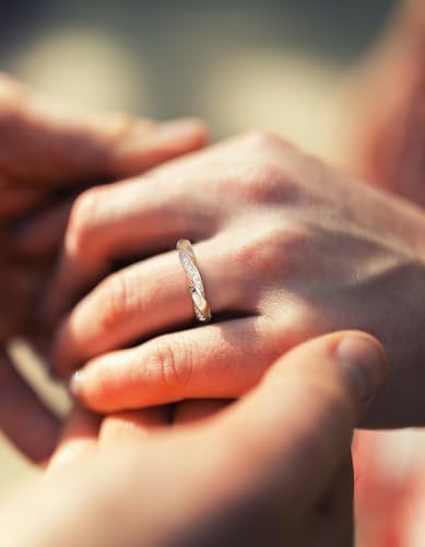 Stackable Eternity Band Rings for Women Wedding, Engagement, Promise, Anniversary|Premium Moissanite D Color VVS1 Clarity 3EX Cut|S925 Sterling Silver 14K Gold Plated Non Tarnish3