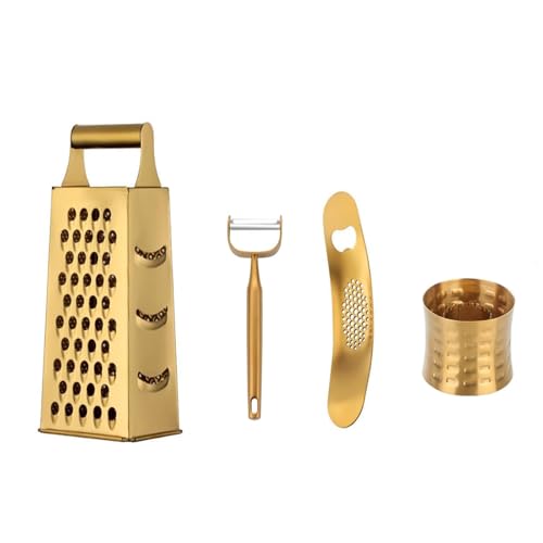 Fjxxxn 4-Piece Gold Grater Set
