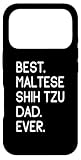 Dicton amusant de Best Maltese Shih Tzu Dad Ever. Idée de cadeau pour les fiers maîtres, propriétaires de Maltese Shih Tzus, Mal-Shis, Malshis, éleveurs, pour hommes et garcons, qui aiment leur chien, de race mixte, qui veulent acheter un chiot.