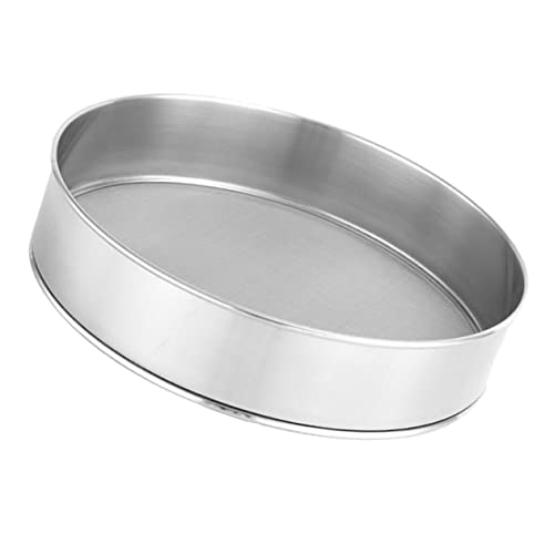 KICHOUSE Stainless Steel Handheld Flour Sifter with Fine Mesh Sieve Round Baking Strainer for Cake Sugar and Confectioners Dusting Essential Kitchen Tool for Fluffy Breads