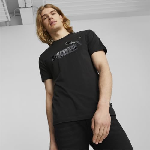 Image of PUMA Men's Cotton Graphic Print Regular Fit T-Shirt