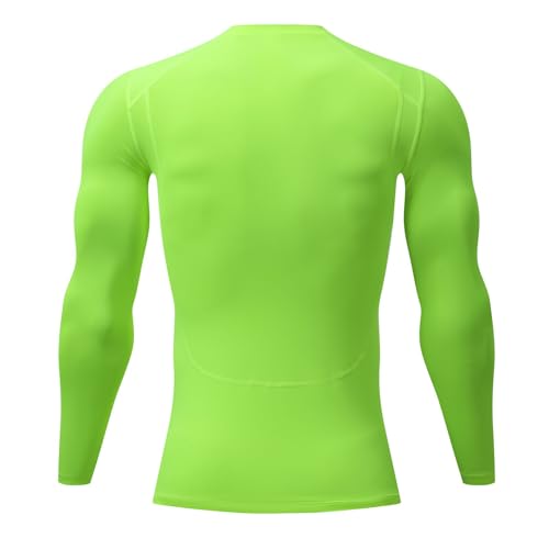 Hotfiary Long Sleeve Compression Shirts for Men Athletic Base Layer Running Workout Tops UPF 50+ Rash Guard Shirts Outdoor2