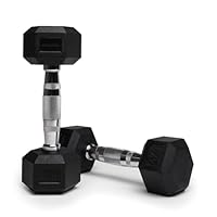 NORTHERN Hex Dumbbells Pair 1KG-10KG Pairs with Metal Handles Anti-Rolling Sports Weights Sets Home Gym Equipment Workout Fitness Hexagonal Rubber Coated Kit Weight Lifting Exercise Strength Training