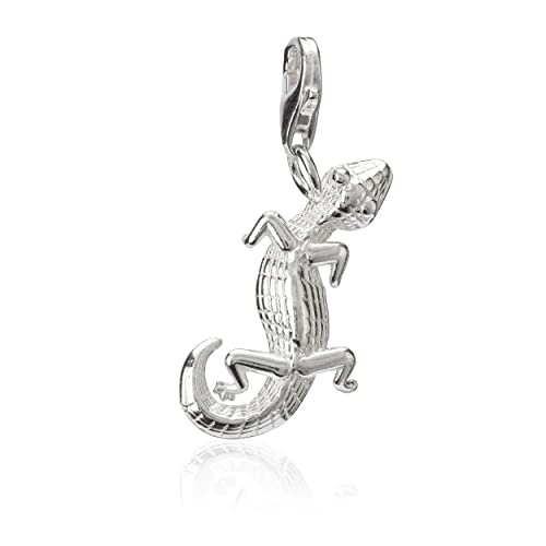 Charm salamandra 925 plata NKlaus joya pulida de alta calidad