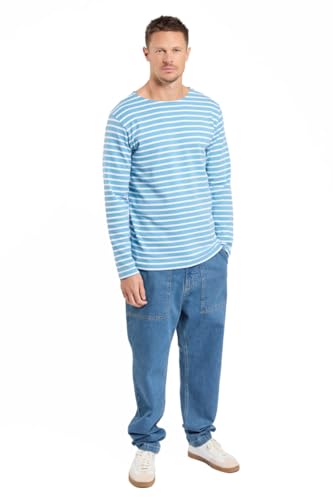 Marinière Armor Lux Houat : sweatshirt à capuche rayé pour homme
