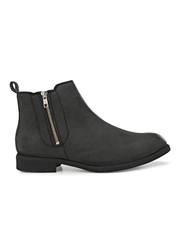 Image of HiREL'S Men's Chelsea Zipper Boots | Soft Cushioned Insole, Slip-Resistance, Dynamic Feet Support, Arch Support & Shock Absorption