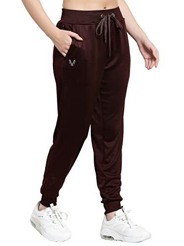 Image of UZARUS Women's Slim Fit Polyester Track Pants
