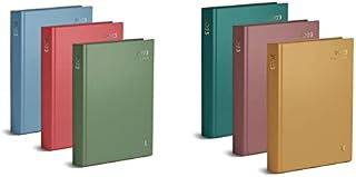 Primes DIY 2023 A4 Day to Page Appointment Diary Office Diary Organiser Planner Hardback Case bound Diaries with Full page (Half Page in Weekends) (Royal Mustard)
