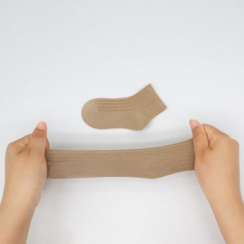 SERISIMPLE Viscose Bamboo Unisex Baby Boy Girl Socks Toddlers Ankle Crew Thin Soft Socks Stretch Breathable Newborn 5 Pairs4