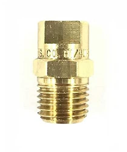 TeeJet Veejet Brass 15° Nozzle Spray Tip 1/4 MPT w/ 50 Mesh Strainer Farmer Bob's Parts H1/4VV-1506