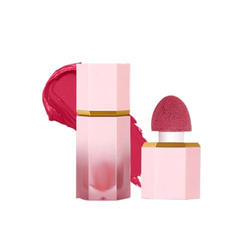 Colorete Liquido, 6g Colorete en Barra Alta Pigmentación, Rubor Súper Sedoso Natural, Rubor en Crema Efecto Ligero y Transpirable, Larga Duración Natural para un Aspecto Radiante