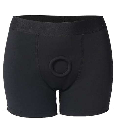 Strap Underwear Panties, Strapless Strap Boxers Brief for Women and Men Black - Main Image