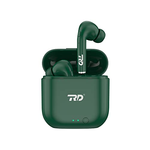 Image of RD TWS-140 Earbuds, 10mm Drivers, 40H Playtime, Upto 80ms Low Latency Gaming Earbuds, ENC Noise Cancellation, Truly Wireless TWS Bluetooth 5.1, IPX4, Voice Assistance | 6 Months Warranty, Dark Green