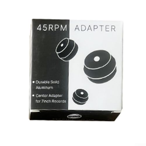 Adattatore compatto da 45 giri/min per dischi in vinile da 7 pollici, accessorio per giradischi in alluminio (argento)