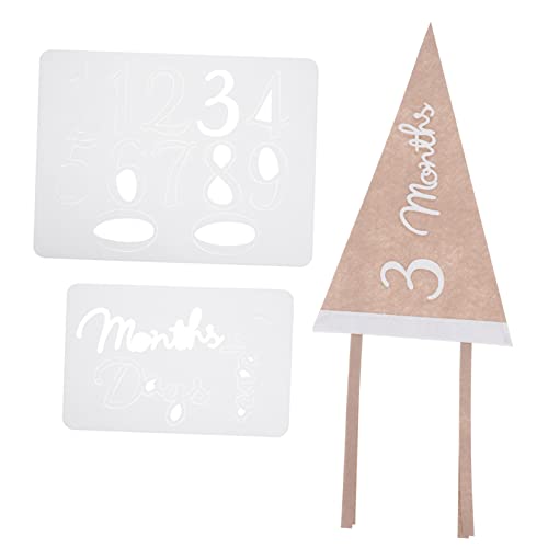 CORHAD Baby Milestone Month Sign Triangle Flag Banner Decorative Triangle Banner for Baby Month Celebration