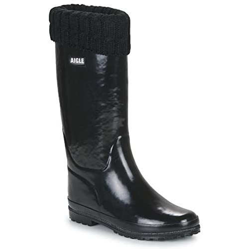 Aigle Women's Eliosa Winter Rain Boot, Schwarz, 38 EU