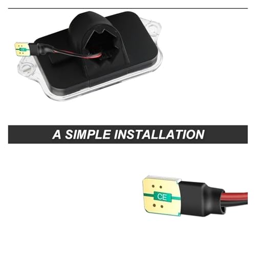 Luz LED para matrícula trasera Ford Mustang 2005-2009 soluciona luz tenue 4