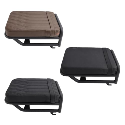 Cojín de asiento trasero para Honda CT125 Huntercub en cuero PU negro 3