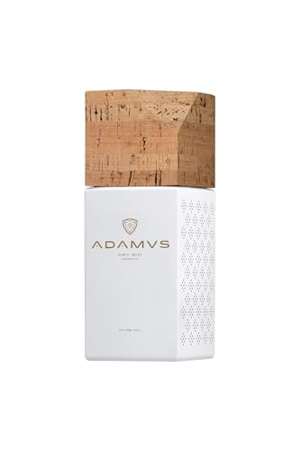 Adamus Ginebra Orgánica Premium Personalizada - 70cl | Ginebra Artesanal con Corcho Personalizado y Botánicos Orgánicos