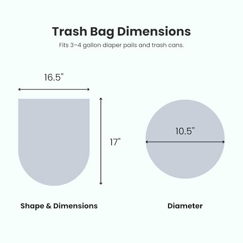 Image of iTouchless Universal Diaper Pail & Trash Can Refill Bags (90 Count) - Heavy Duty & Tear-Resistant Nursery Liners - Fits Most Systems & Small Bins - 3 Pack - Stop Expensive Refills - Odor-Lock Strength