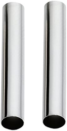 Linsoir beadsSolid Brass Straight Long Tube Spacer Beads 30X4mm Rhodium Finish Pack of 100 pcs