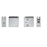 C.R. LAURENCE Z912BS CRL Brushed Stainless Z-Series Square Type Flat Base Stainless Steel Clamp for 1/2