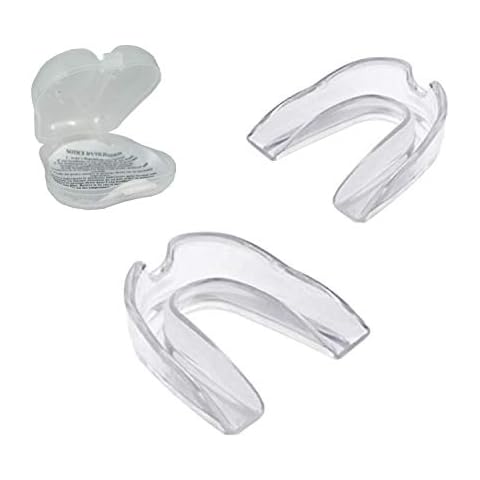 BRITX 2 Dental Mouth Guards for Grinding Teeth, Bruxism Teeth Night Guard Sleep snoring Guard 2 Size Gum Shield Cover