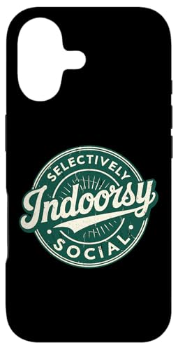 Indoorsy Selectively Social �r���e�[�W ���Љ�I �����I �X�}�z�P�[�X iPhone 17 �p