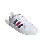 adidas Mezczyzni GRAND COURT BASE 3.0 SHOES, ftwr white/team royal blue/pure ruby, 43 1/3 EU