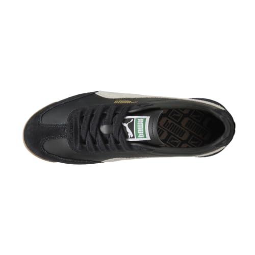 PUMA PUMA Arizona Retro Suede Womens Shoes Size 7.5, Color: Black/Warm White-Black