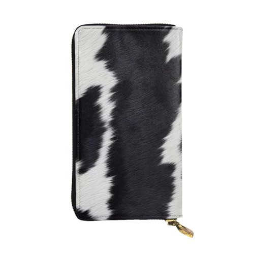Cowhide Womens Long Wallet Purse,Pu Leather Clutch Bag With Zip Card Holder Case Credit Coin Wallets