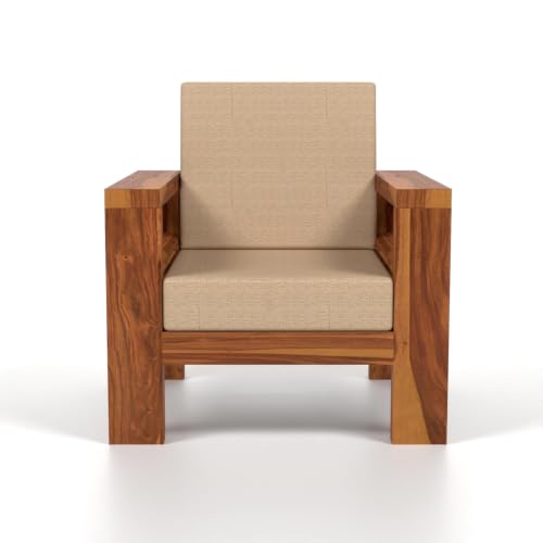 Image of Sheesham Wooden 6 Seater Sofa Set for Living Room | Solid Wood Sofa | Rosewood Sofa Set for Home & Office | Lounge