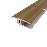 ufitec - Sistema de perfiles para suelos de parqué y laminados, dorado)